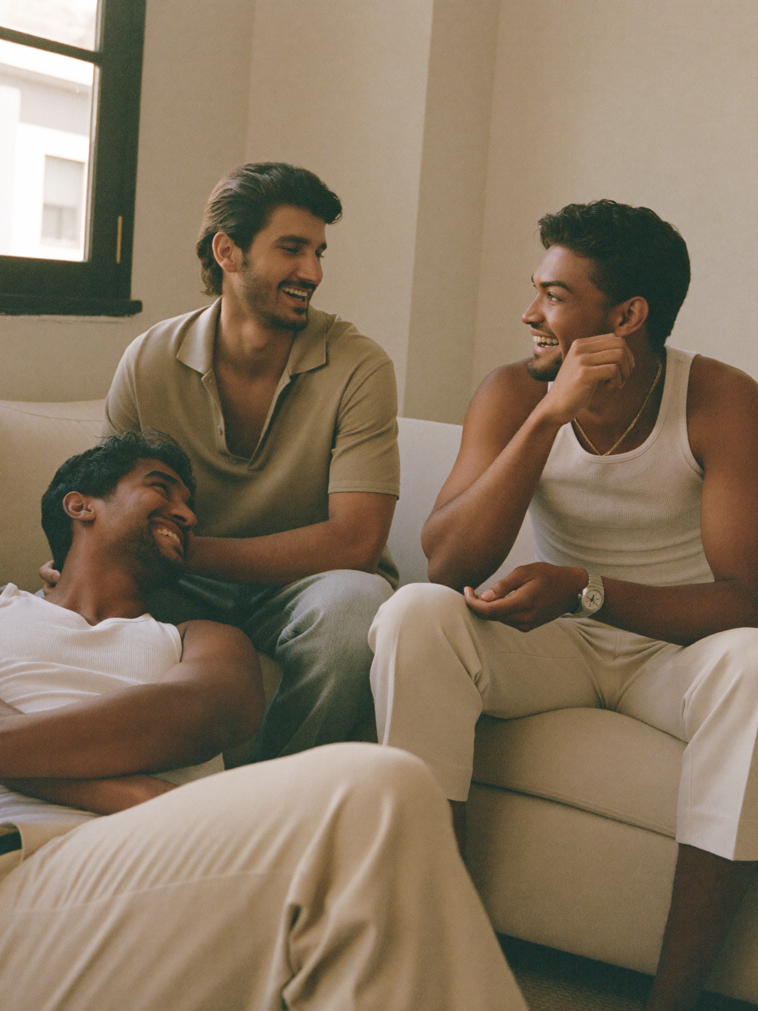 Friends sharing a real, unposed moment together